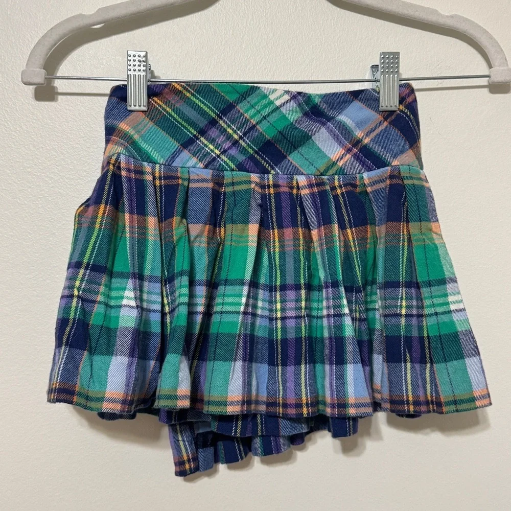 Ralph Lauren Plaid Pleated Skirt Girl’s 5 Cotton Party Holiday formal preppy